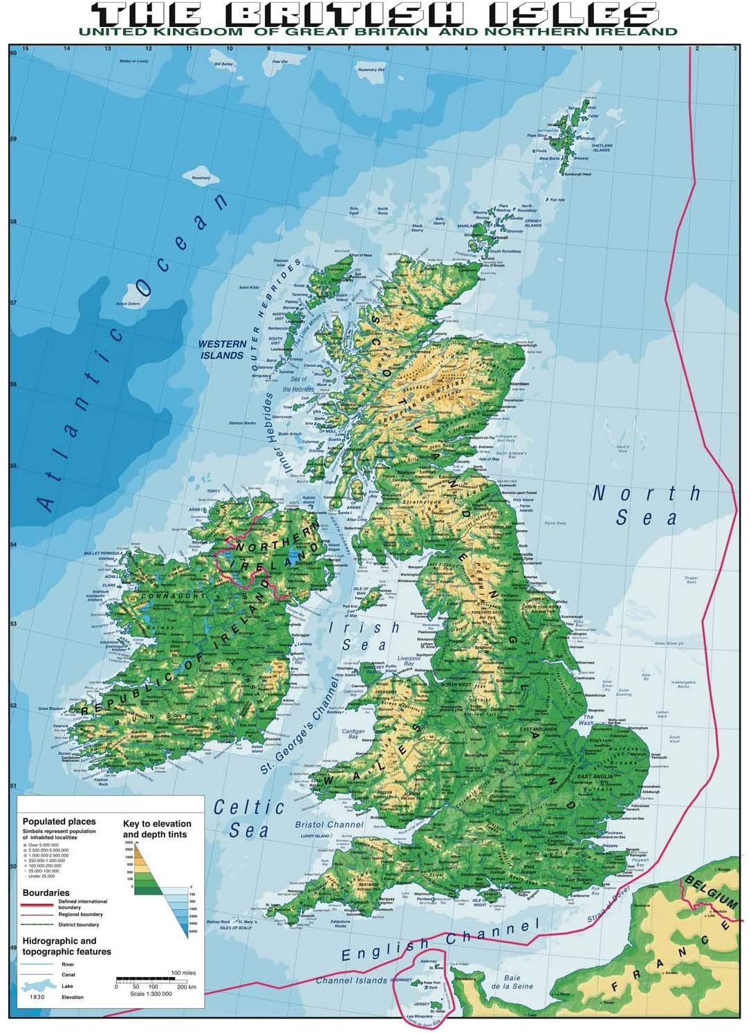 Cartina Geografica In Lingua The British Isles